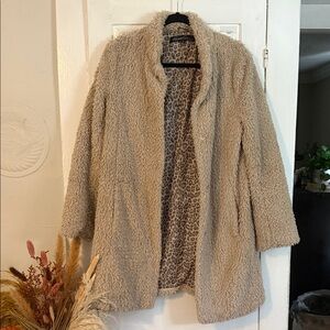 Kenneth Cole Cream Teddy Jacket